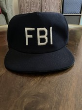 Vintage 80s FBI Hat Cap Snapback Made In Usa