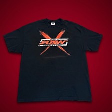 Vintage 2002 WWE RAW 10th Anniversary T-Shirt Black Y2K Wrestling Mens 2XL AAA