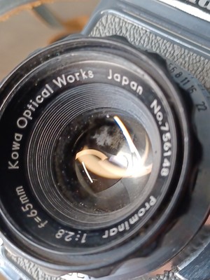 Kowa KOMAFLEX-S SLR Camera w/Waist-Level Finder, Leather Case