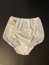 Kayser 100 Nylon Tricot With Lace Brief Panties 4 Small NWT USA White