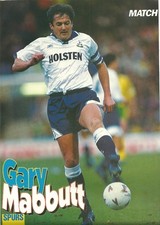 Gary Mabbutt - TOTTENHAM HOTSPUR - Signed A4 Magazine Picture
