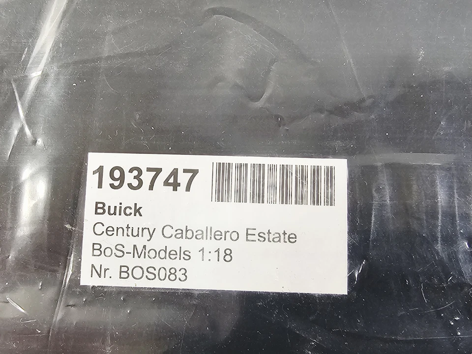 BOS Models Buick Century Caballero Estate Wagon 1957 1:18 Resin Car LE 1000 Blue - Image 4 of 4