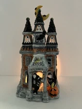 Blue Sky "Hotel of Horrors" Vampire Tea Light Candle House 11"