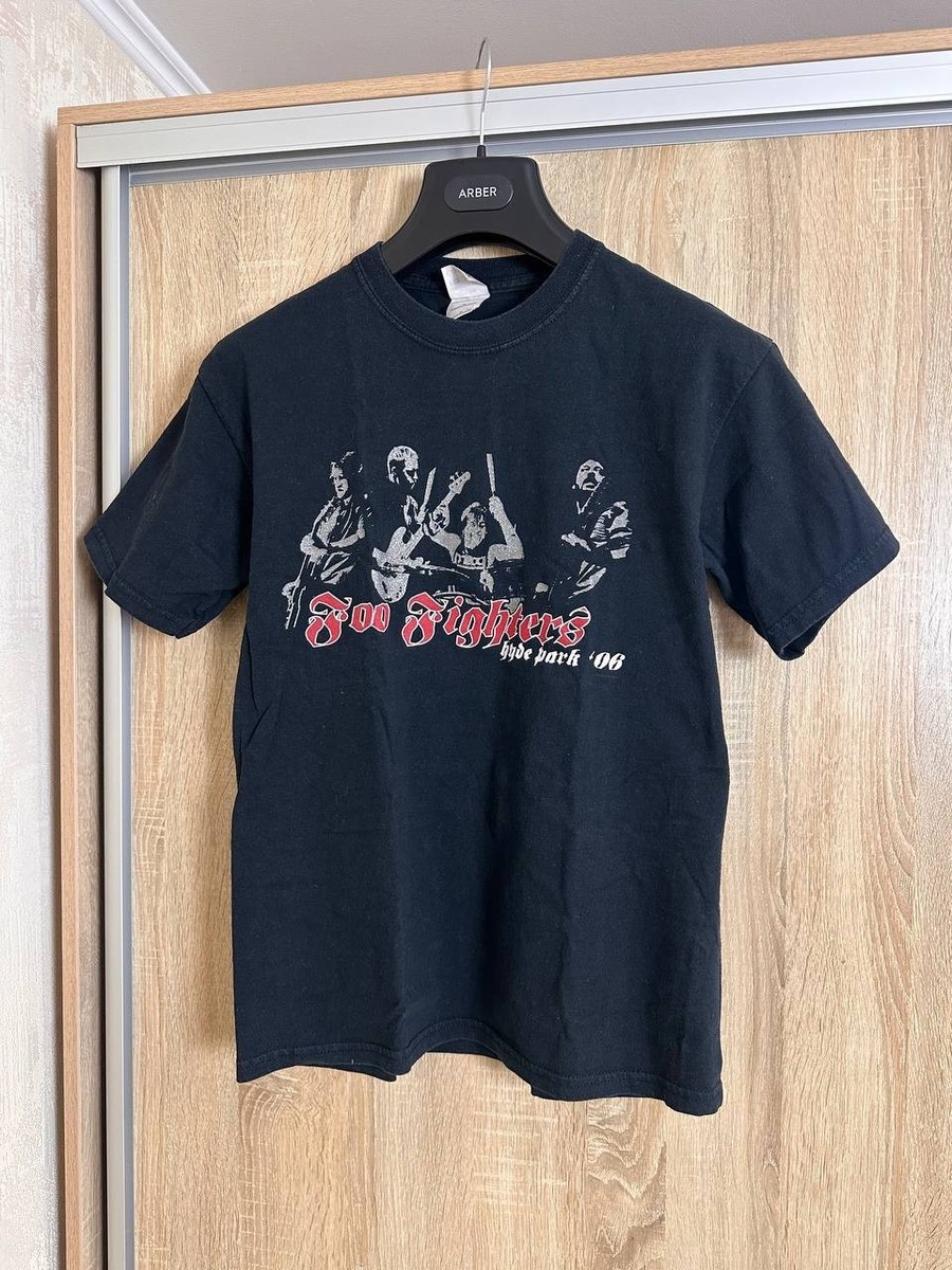 Foo Fighters Hyde Park '06 Tシャツ XL Foo Fighters 2006 Hyde Park Concert Rock Band T Shirt Y2K Mens