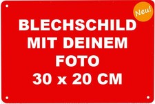 Dein Foto auf Blechschild Bild Grafik 30 x 20...