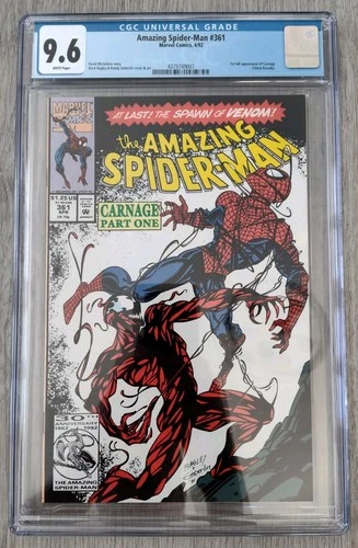 Amazing Spider-Man #361A 1st Printing CGC 9.6 1992  1st Carnage
