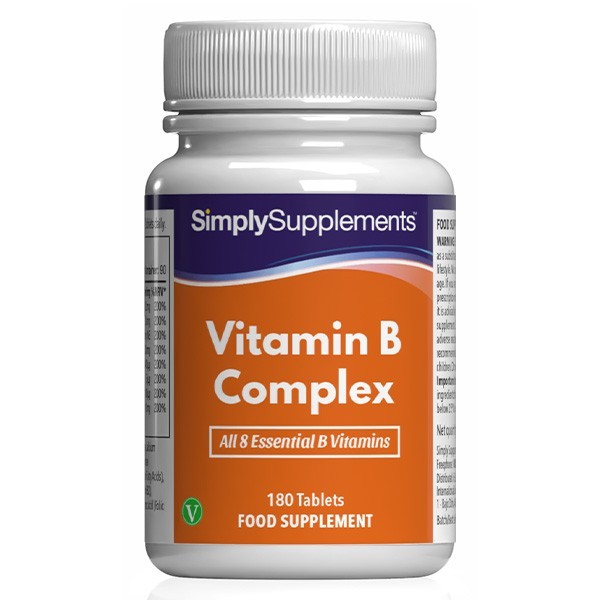 Complejo vitamínico B - las 8 vitaminas B - 180 comprimidos - SimplySupplements