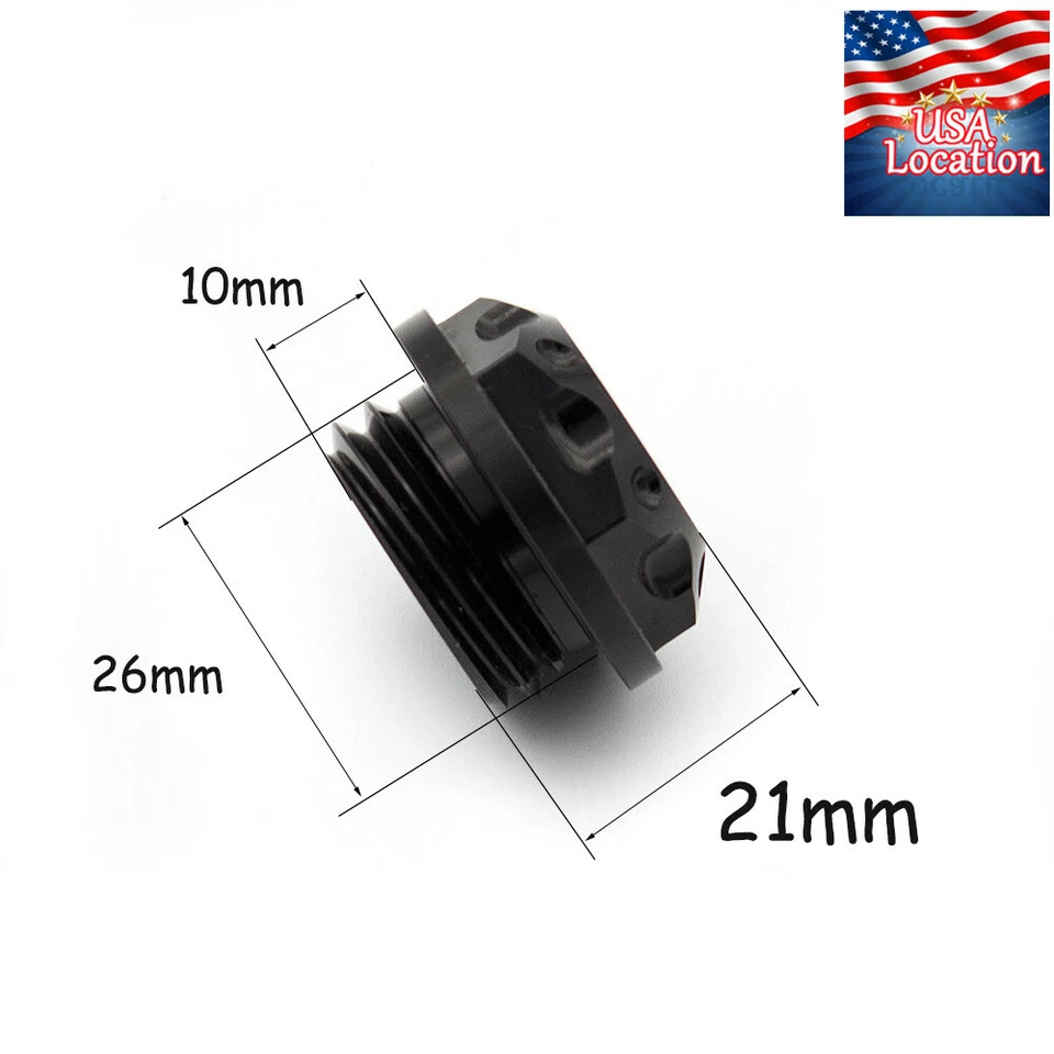 Tampa do tanque de enchimento de óleo do motor de motocicleta Yamaha XV535 VIRAGO 1987-2000 combustível - Imagem 2 de 4