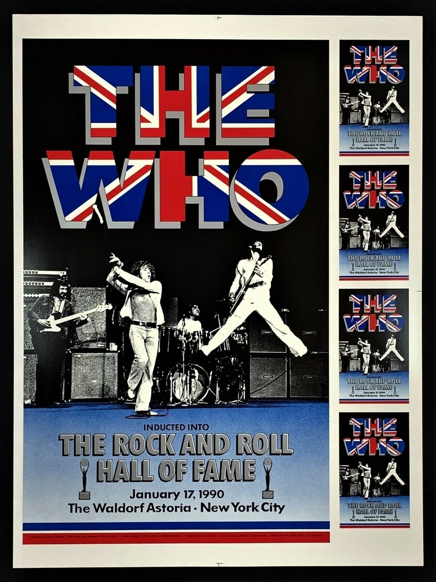THE WHO Rock & Roll Hall of Fame 1990 額付 THE WHO Rock & Roll Hall of Fame 1990 額付 THE WHO Rock & Roll
