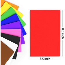 Craft Foam Sheets Pack 10 Colors Soft EVA Crafting Material DIY Projects New