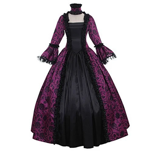 Disfraz de Cosplay Gótico Renacimiento Medieval Victoriano De Colección para Mujer Vestido Elegante - Imagen 11 de 19
