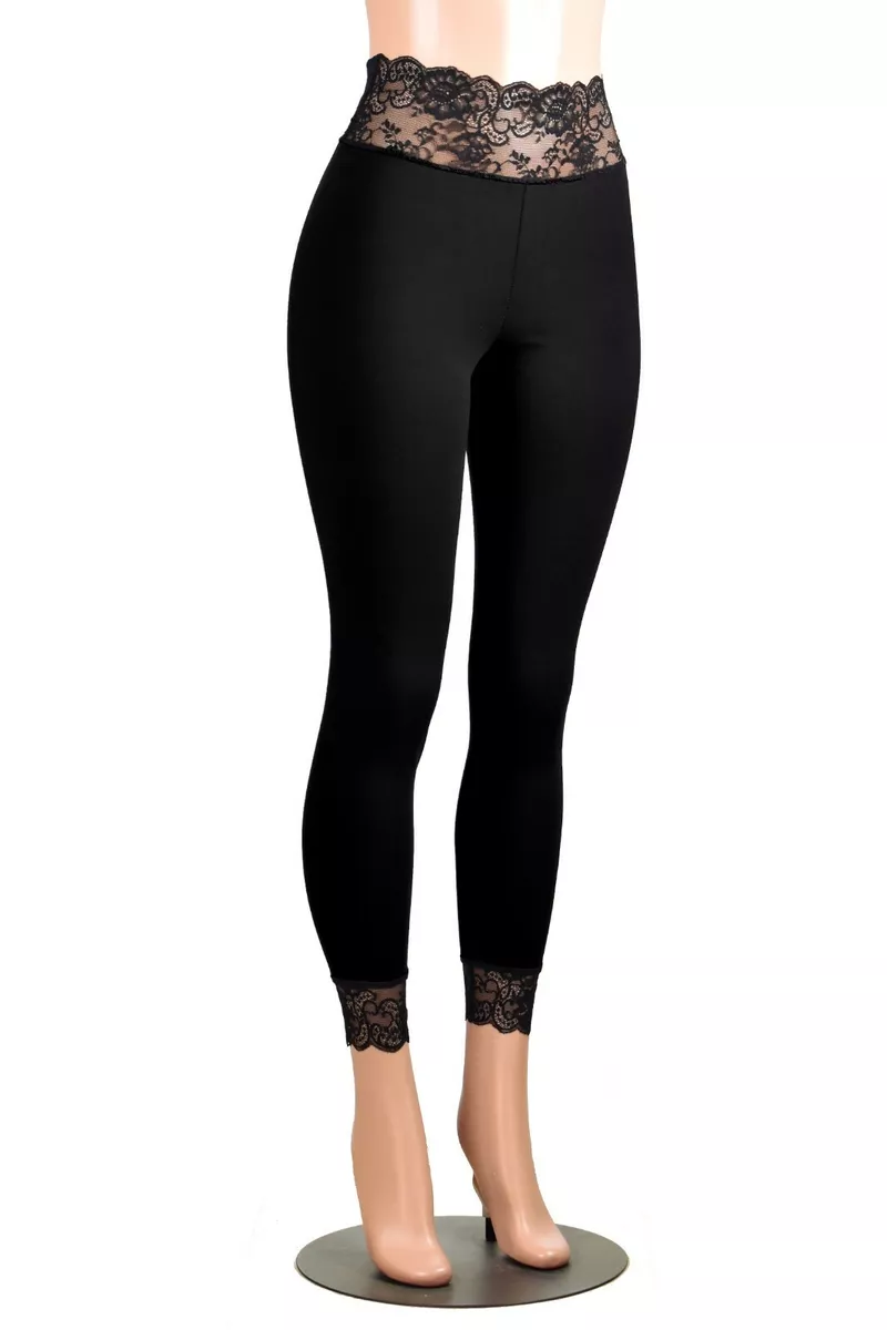 Lace clearance waist leggings