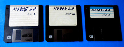 Microsoft MS-DOS 6.0 3.5 Floppy Disks x 3