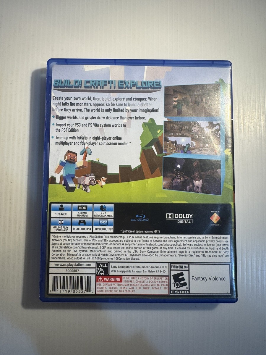 Minecraft - Sony PlayStation 4 Ps4 711719053279| eBay
