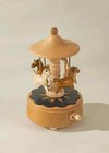 New ListingCoco Village Wooden Carousel Music Box Artwork Vintage Music Box Home Decor