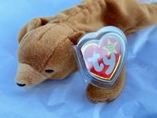 Ty Beanie Baby Cubbie Brown Bear 11-14-93 1993 PVC Pellets Canadian Tush