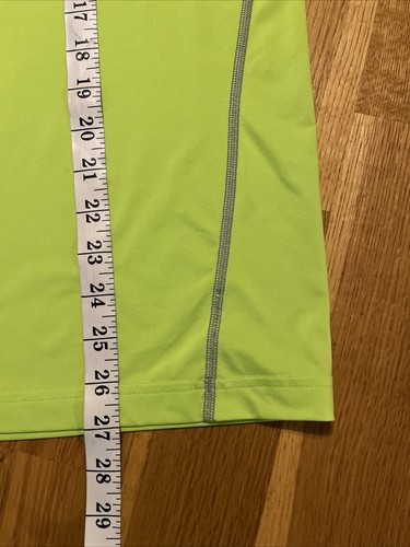 Under Armour T-Shirt HeatGear Men’s Large Neon Fitted Training Short Sleeve - Picture 5 of 6
