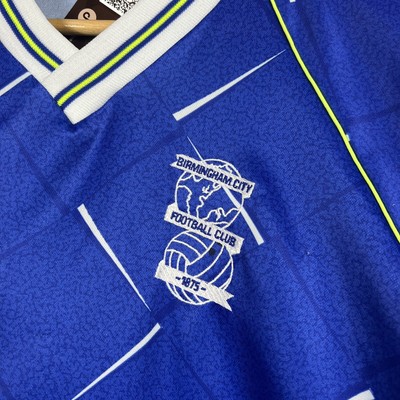 Maillot De Football Birmingham City Leyland Daf Final 1991 - Taille M Adulte, Occasion Très Bon état
