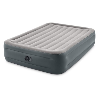 Intex 64125ED Dura-Beam Plus Essential Rest Air Mattress Queen 18in Bed Height