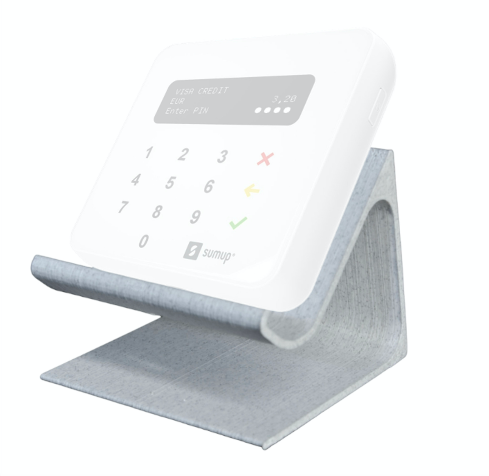 SUPPORTO STAFFA BASE PAY LETTORE SUMUP AIR POS READER FORI PER CAVO RICARICA