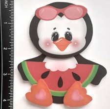 3D Penguin Watermelon Summer CUSTOMER APPRECIATION Embellishment 161