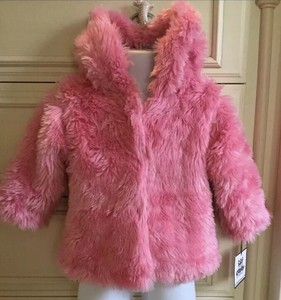 pink baby fur coat