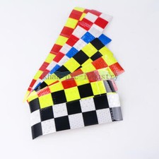 Square Safety Reflective Self adhesive Hazard Caution Warning Tape Sticker 3-10M