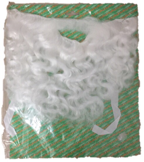 LUJO BARBA CON BIGOTE VOLUMEN PAPA NOEL , REY MELCHOR..CARNAVAL ,NUEVO. 91