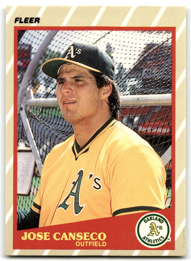 1989 FLEER SUPERSTARS JOSE CANSECO OAKLAND ATHLETICS #6