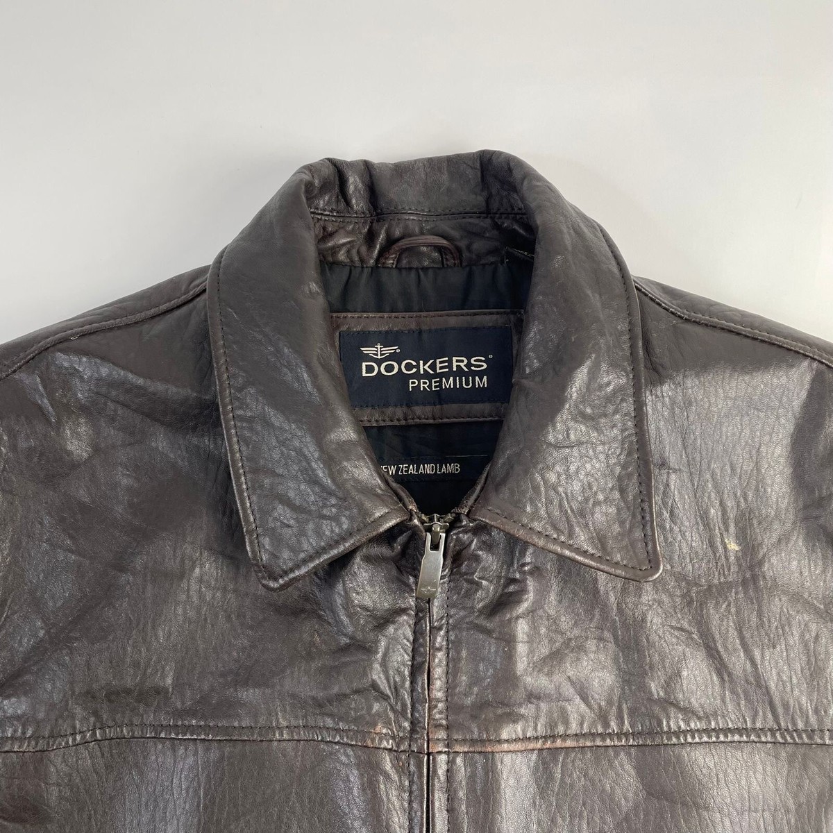 Dockers Leather Jacket XL Brown Mens Premium New Zealand Dockers Leather Jacket XL Brown Mens Premium New Zealand