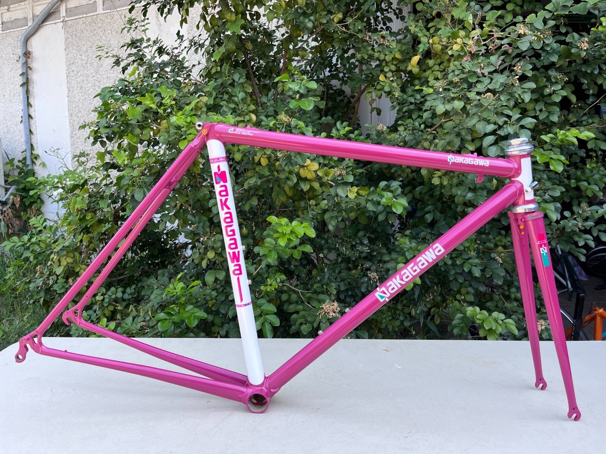 NAKAGAWA Prominence ピンク 50 デッドストック・クロモリ Nakagawa Prominence Racing frame- Straight fork / Road