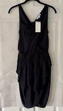 NWT MIHA dress layered chiffon party sleeveless night out club evening XS 2 NEW
