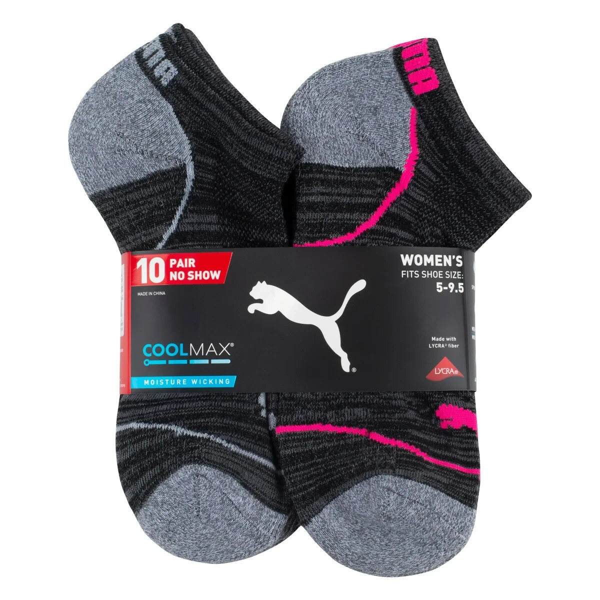 Puma Ladies' No Show Socks, 10-pair (Select Color) * FAST SHIPPING * | eBay