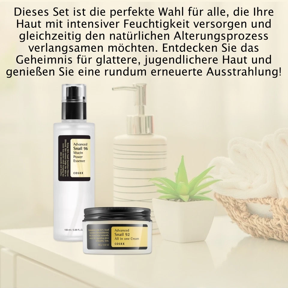 COSRX Advanced Snail Set: 92 All In One Cream + 96 Mucin Power Essence - Bild 4 von 4
