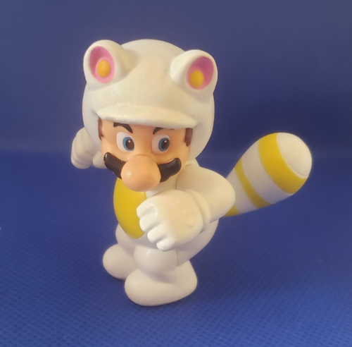 World of Nintendo White Tanooki Mario 2.5” Figure, JAKKS Pacific