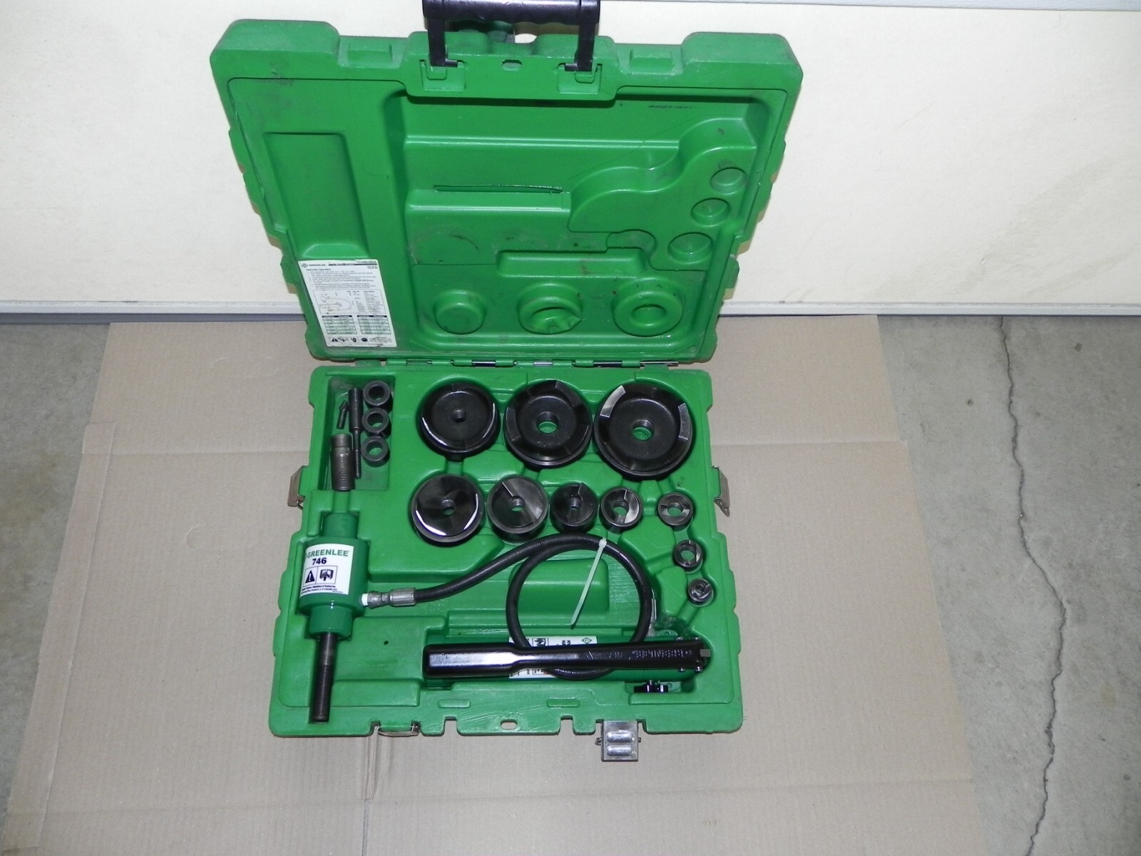 Greenlee 7310SB Slug Buster Knockout Punch Set 1/2" 4" C. size W