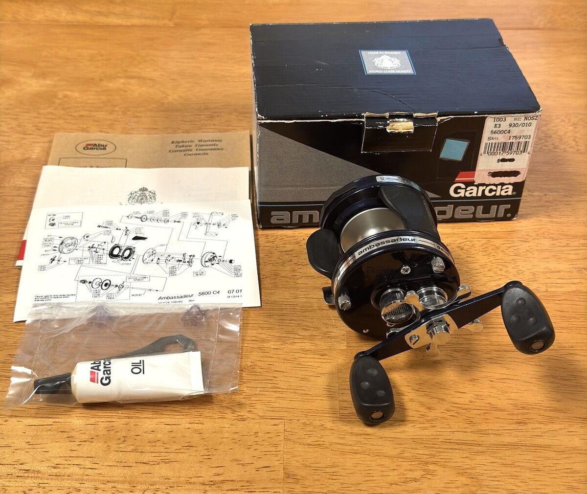 ABU GARCIA AMBASSADEUR 5600C4 HIGH SPEED 6.3:1 THE ORIGINAL ABU GARCIA AMBASSADEUR 5600C4 HIGH SPEED 6.3:1 THE ORIGINAL