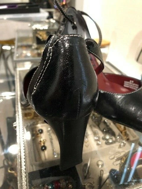 Zapatos de tacón alto Carlos Falchi negros - talla 6 - nuevos con etiquetas Foto 4 de 4