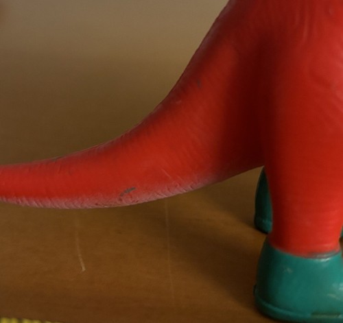 VENDIDO COMO ESTÁ AnKYO Rojo Cuello Largo Brontosaurus Navidad 5" Figura Vinilo E2-96 - Imagen 5 de 6