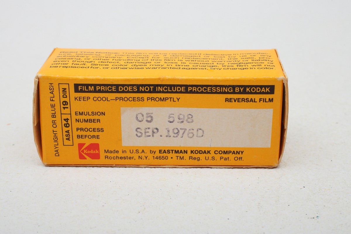 Kodak Ektachrome-X- EX120 64 iso- Color Slide-120 Film-exp Sept
