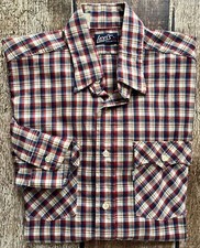 VINTAGE LEVIS REGULAR FIT LONG LSEEVE PLAID BUTTON DOWN SHIRT MULTI MENS LARGE