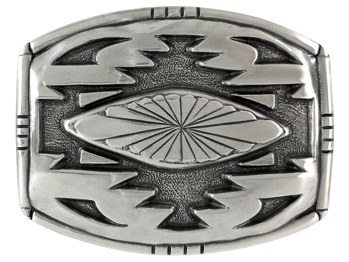 SOUTHWESTERN ANTIQUE ENGRAVED COWBOY BUCKLE TROPHY BELT BUCKLE fits 1-1/2