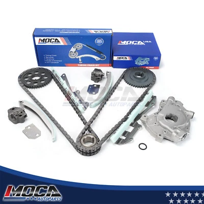 Timing Chain Kit Oil Pump fit 91-01 Ford Mustang F-150 F-250 Town Car 4.6L ROMEO - Bild 1 von 4