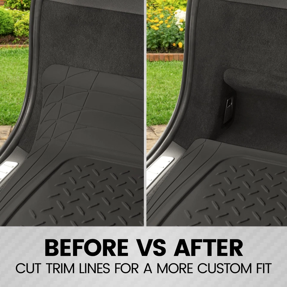 Trimmable Rear Trunk Mat Fit for Mazda Cargo Liners Waterproof Heavy Duty  Foto 2 de 4