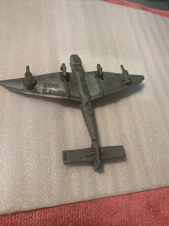 vintage modellino aereo raro b-12 Hong Kong Unker Ju G Stuka - Immagine 4 di 4