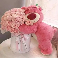 Toy Story Lotso Cute Bear Strawberry Sofa Plush Pillow Stuffed valentine 30cm