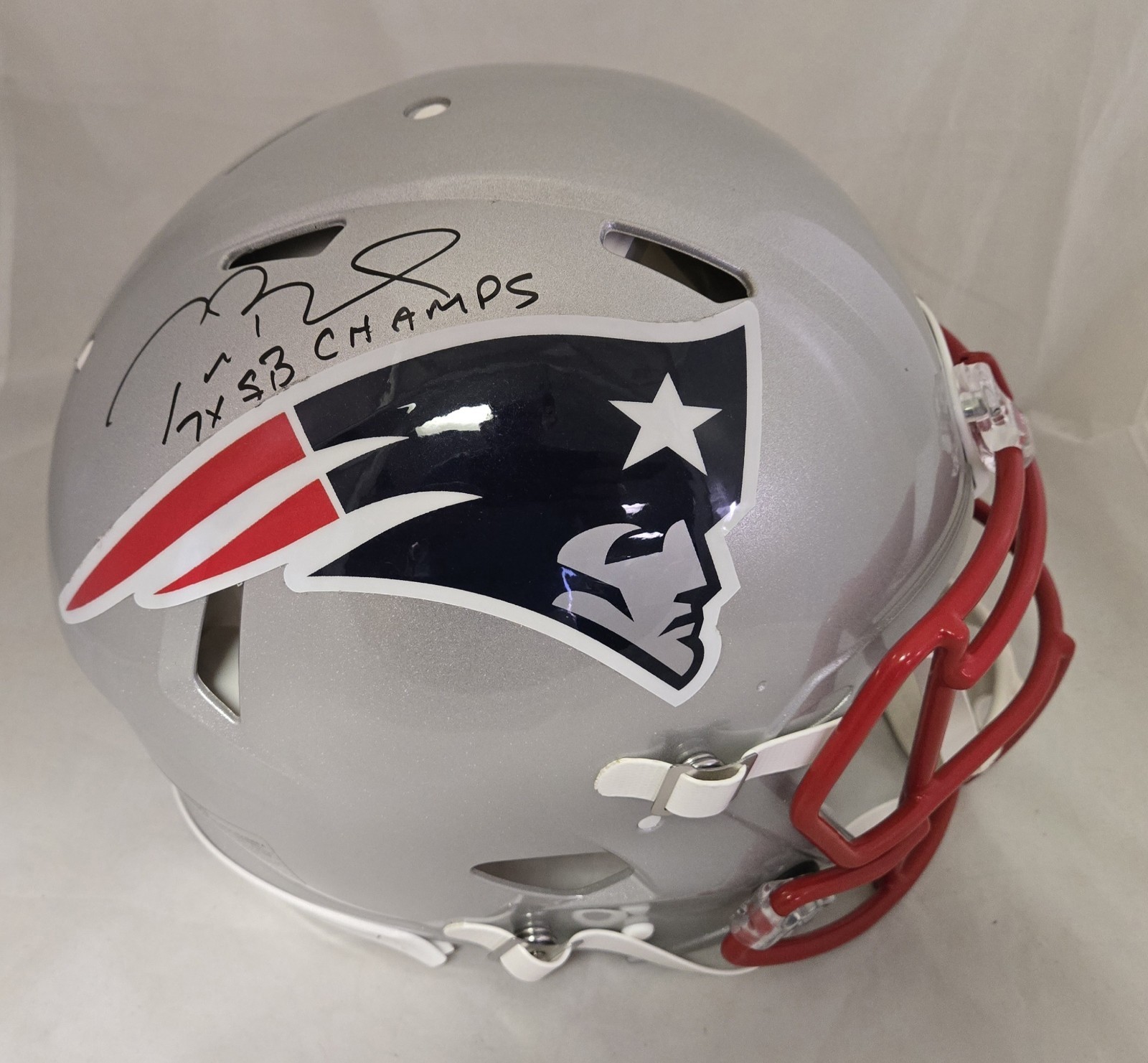 Tom Brady Autographed Signed New England Patriots 7x SB Champs Patriots F/S Speed Authentic Helmet Fanatics Auto 