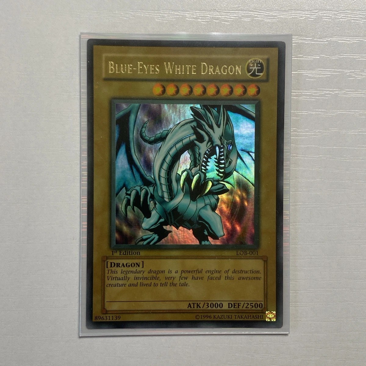 yugioh lob card list price Blue-Eyes White Dragon (25th Anniversary Edition) Mint / near mint condition trading card Legend of Blue Eyes White