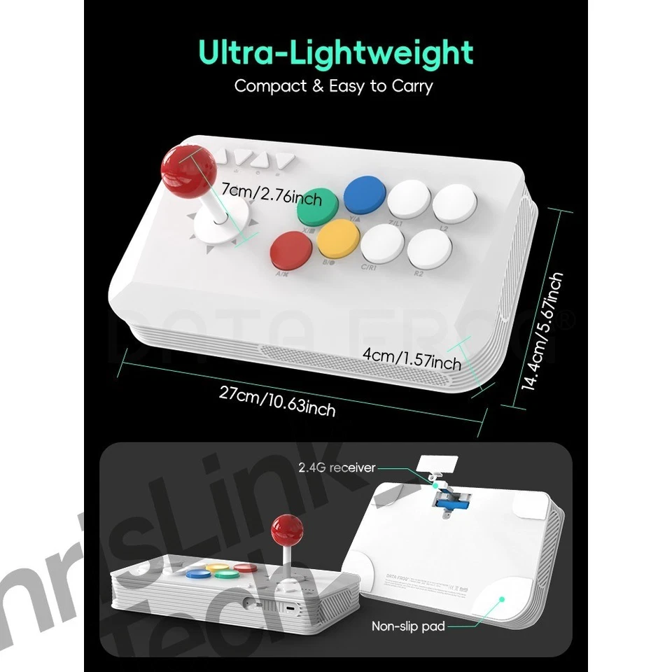 DATA FROG Y5A Arcade Stick Wireless BT/2.4G + Wired for Switch/PC - Image 3 of 4