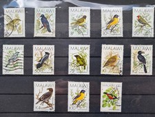 stamps malawi birds 1988